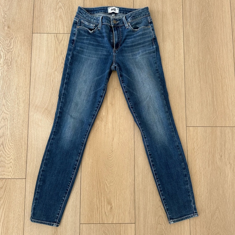 PAIGE Women's Deep Indigo Skinny Jeans